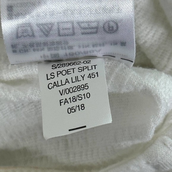 Old Navy Linen White Flowy Shirt Blouse Size L Beach Cover Up Top - Picture 8 of 10